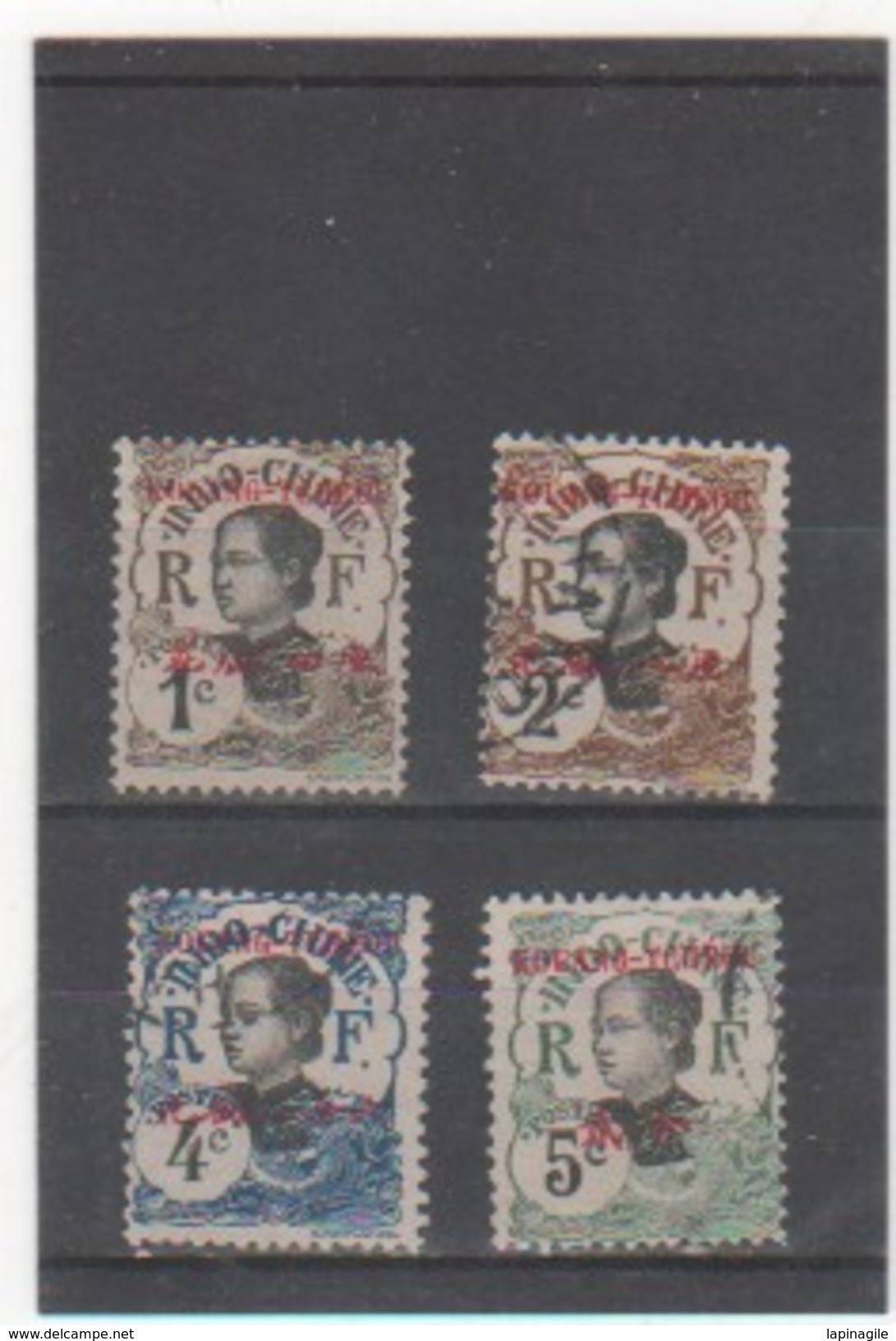 KOUANG-TCHEOU 1908 YT N° 18 à 21 - Used Stamps