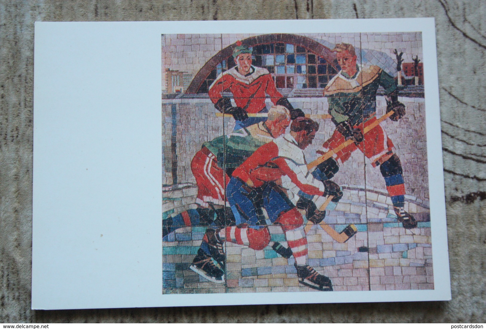 SPORT IN ART - 6 Old USSR Postcard Lot - 1980 - Hockey - Tennis - Moto - Gymnastics - Sonstige & Ohne Zuordnung