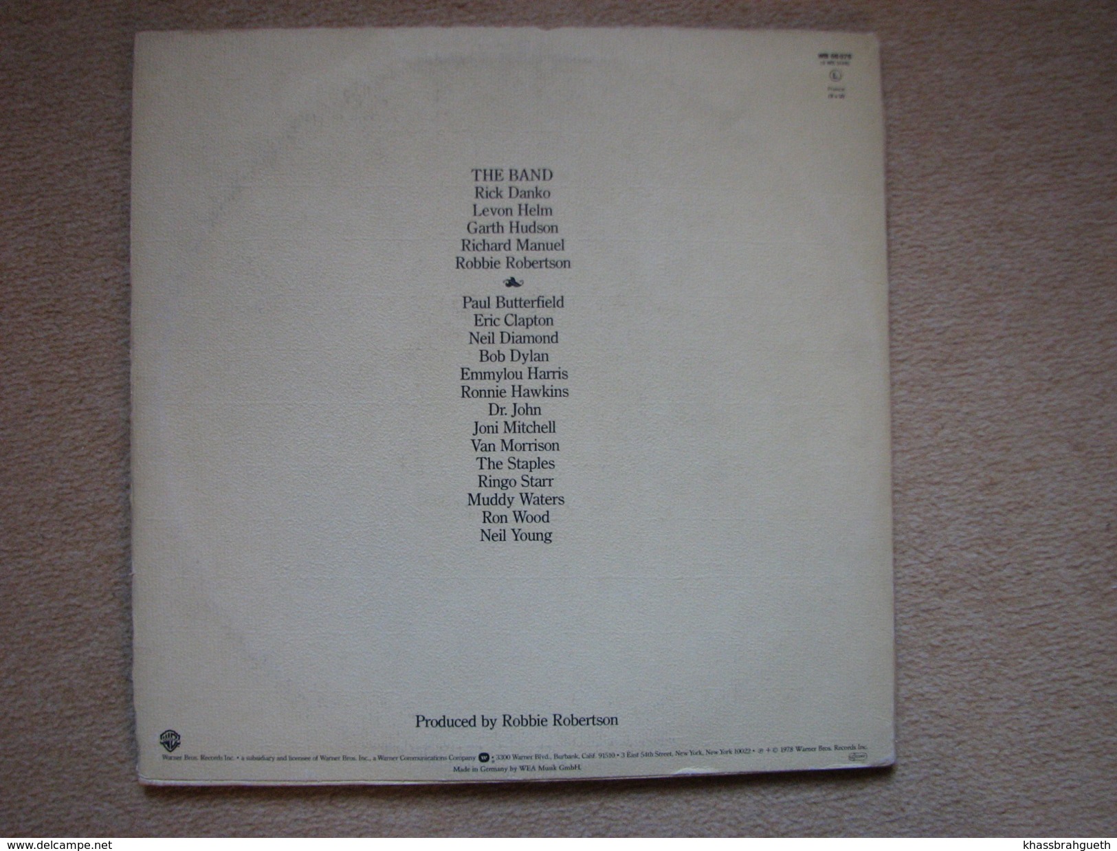 THE BAND - THE LAST WALTZ (3 LP) (WARNER BROS 1978) - Rock