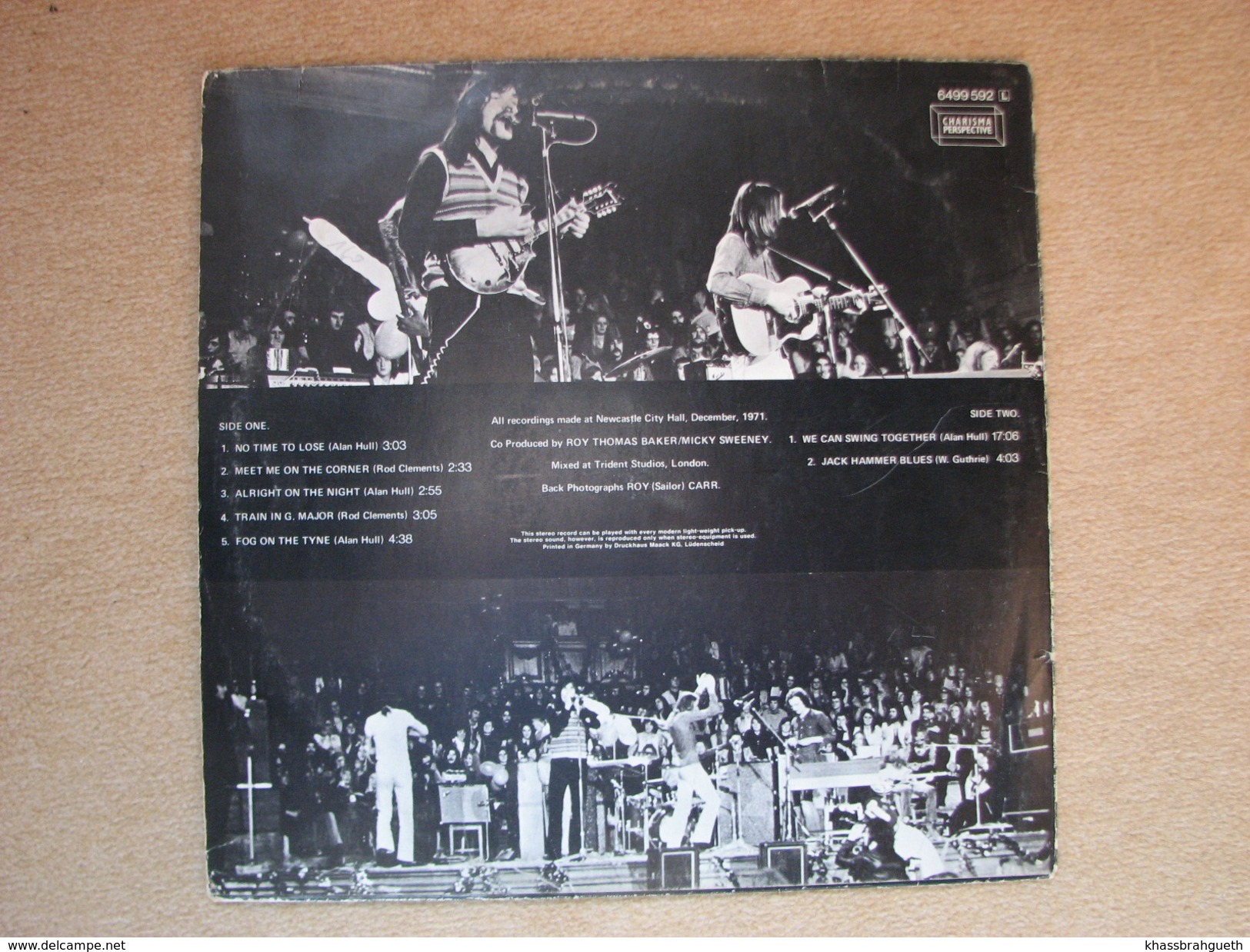 LINDISFARNE - LIVE (LP) (CHARISMA LABEL 1971) - Rock