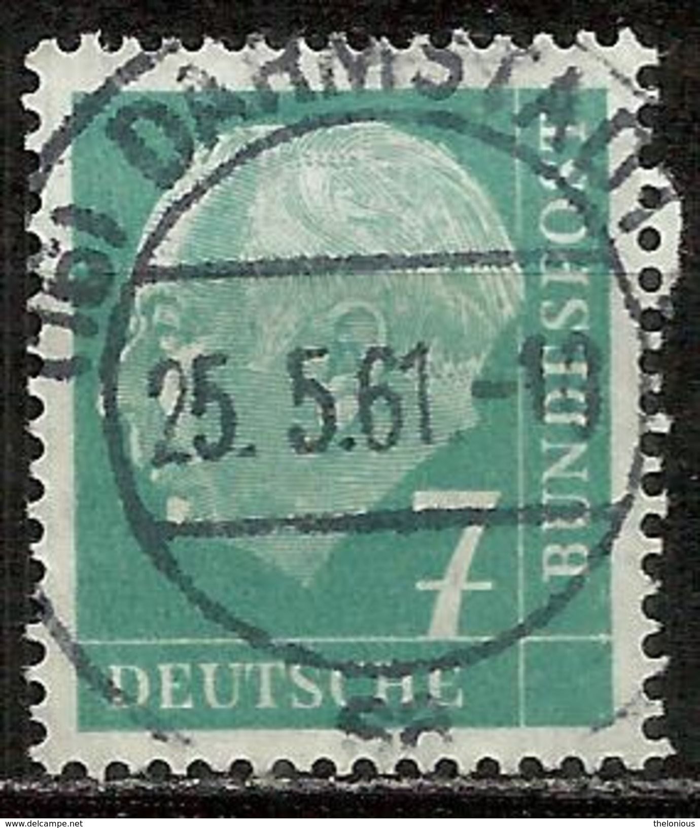 Bund 1954, Michel # 181 Y Papier Fluoreszenz - Used/obliterato - Usati