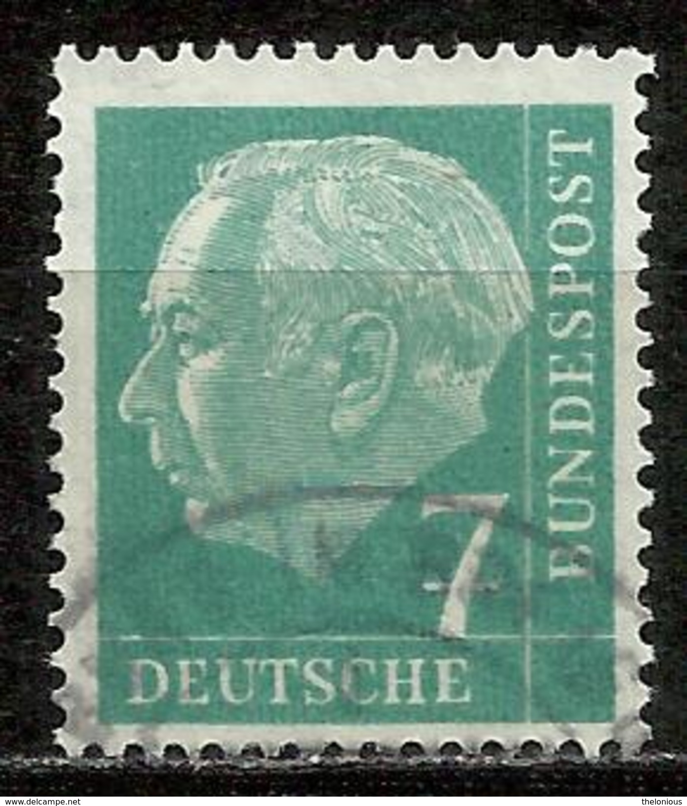 Bund 1954, Michel # 181 Y Papier Fluoreszenz - Used/obliterato - Usati