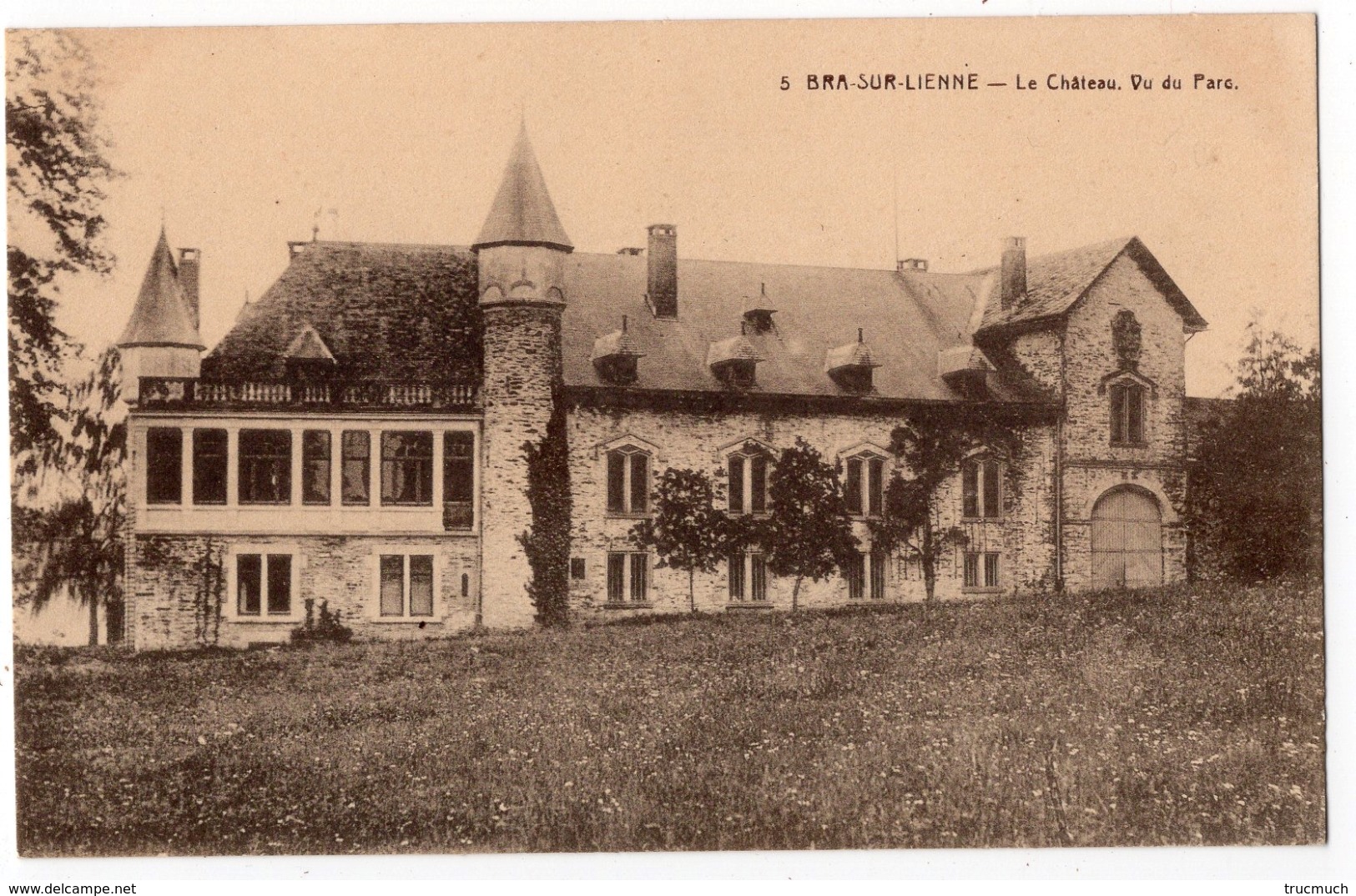 4 - BRA - SUR - LIENNE  -  Le Château - Vu Du Parc - Lierneux