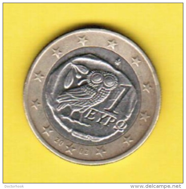 GREECE  1 EURO 2002 (KM # 187) - Greece