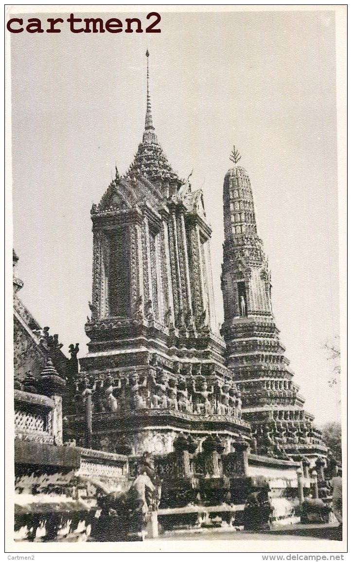 9 CARTE PHOTO : THAILANDE SIAM OLD CARD PHOTO BANGKOK MENAM TEMPLE KLONG CHAO-PHRAYA THAILAND