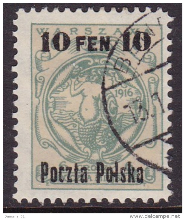 POLAND Warsaw Provisional Ovpt 1918 Fi 3 B8 Used - Usados