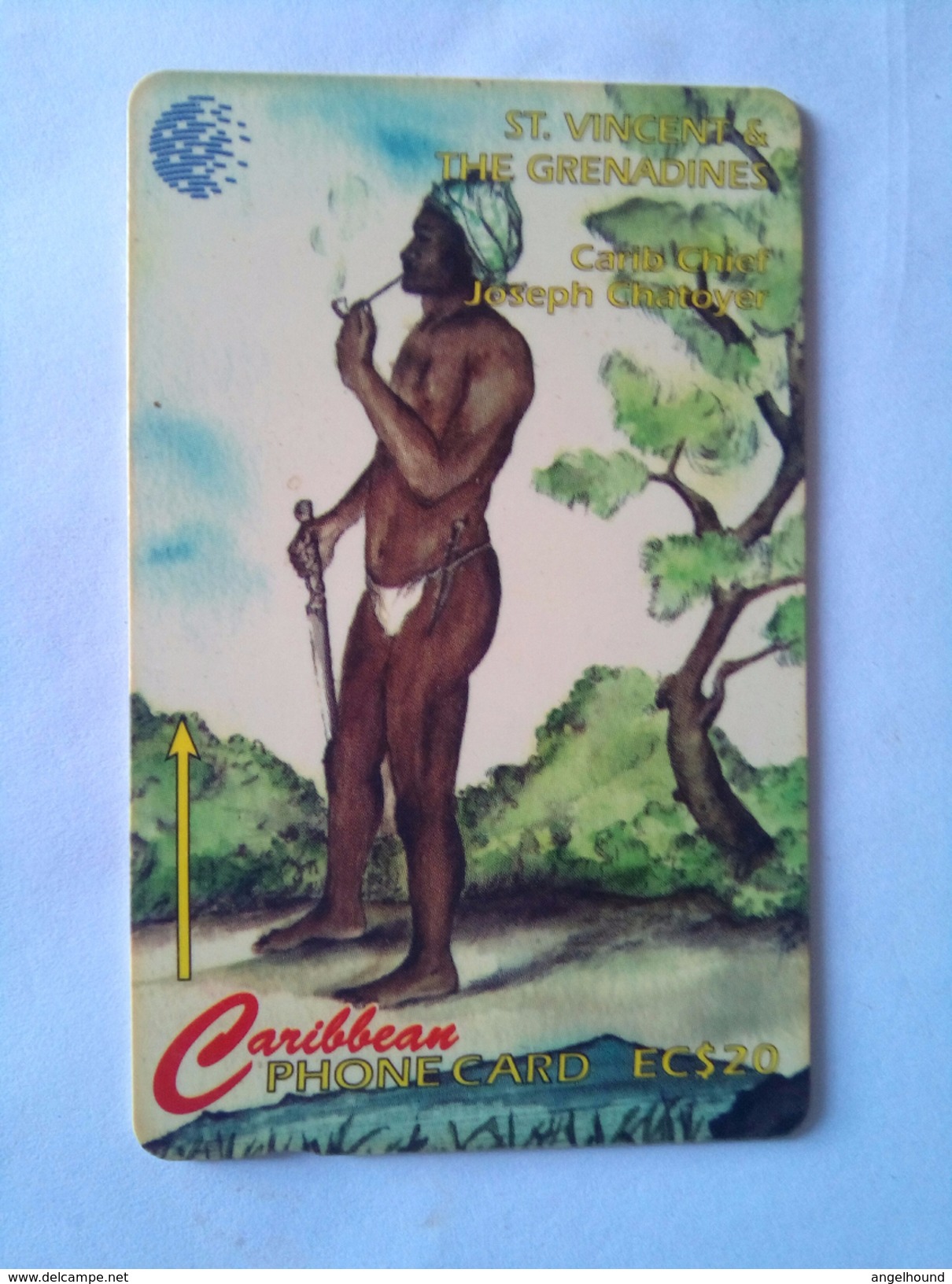 St Vincent Phonecard 13CSVD EC$20 Joseph Chatoyer - St. Vincent & The Grenadines