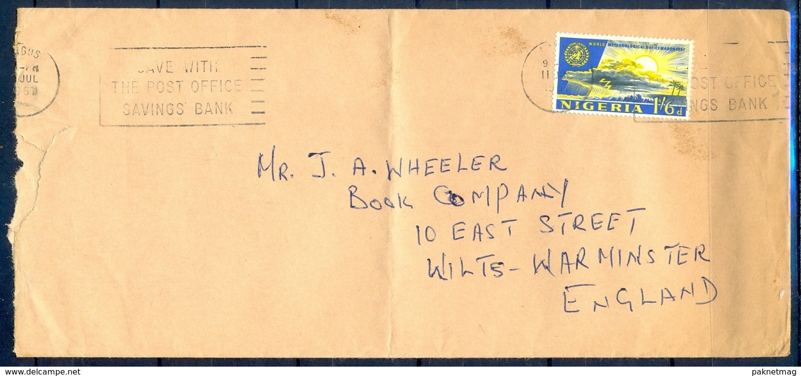 J120- Postal Used Cover. Posted From Nigeria To England. UK. Tree. Plants. - Nigeria (1961-...)