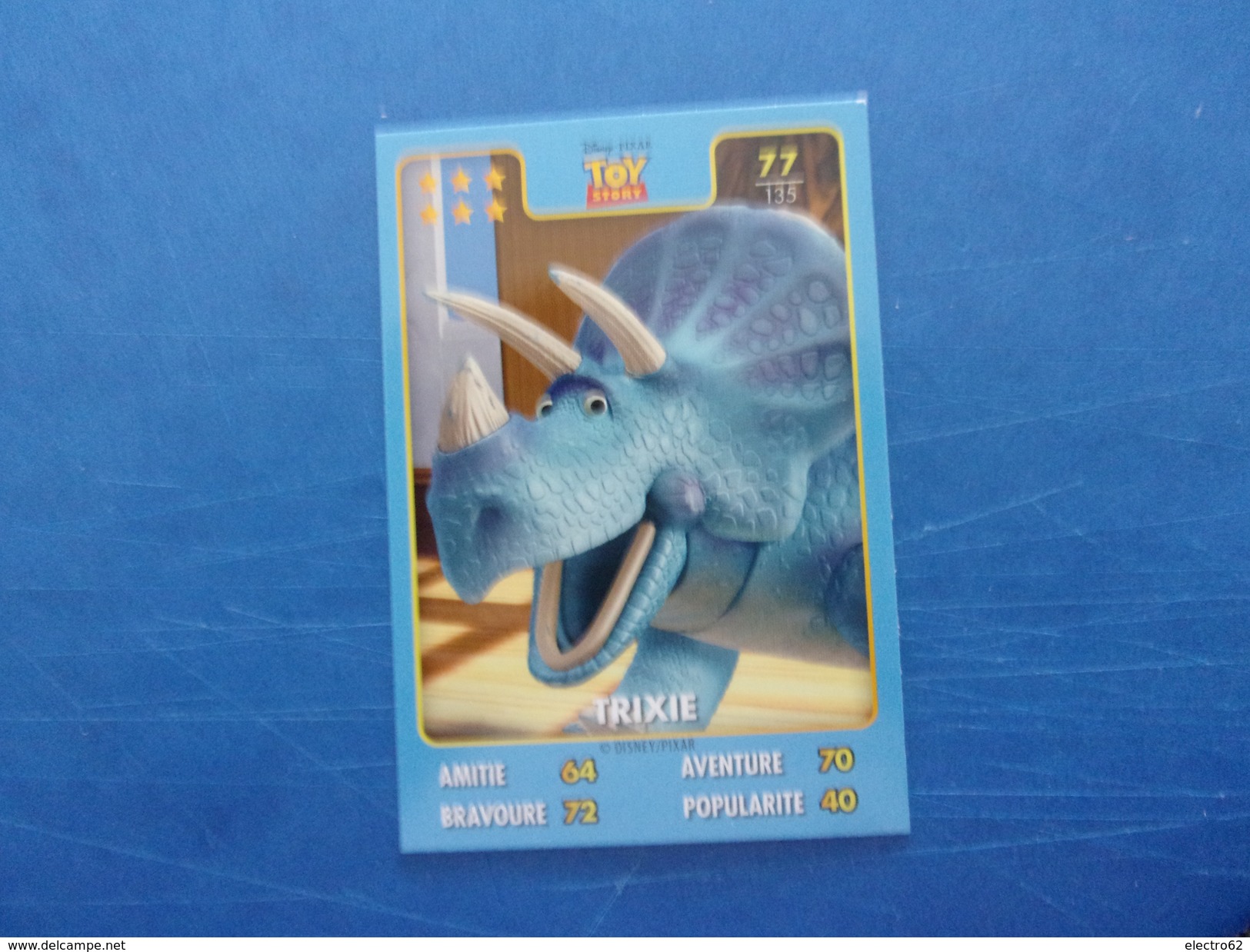 Carte Disney PIXAR Dinosaure TRIXIE TOY STOTY Tricératops - Autres & Non Classés