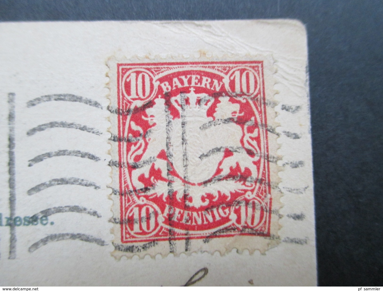 AK Bayern 1906 München Nach Pennsylvania USA. Bahnpoststempel München 2 B.P. - Regensburg