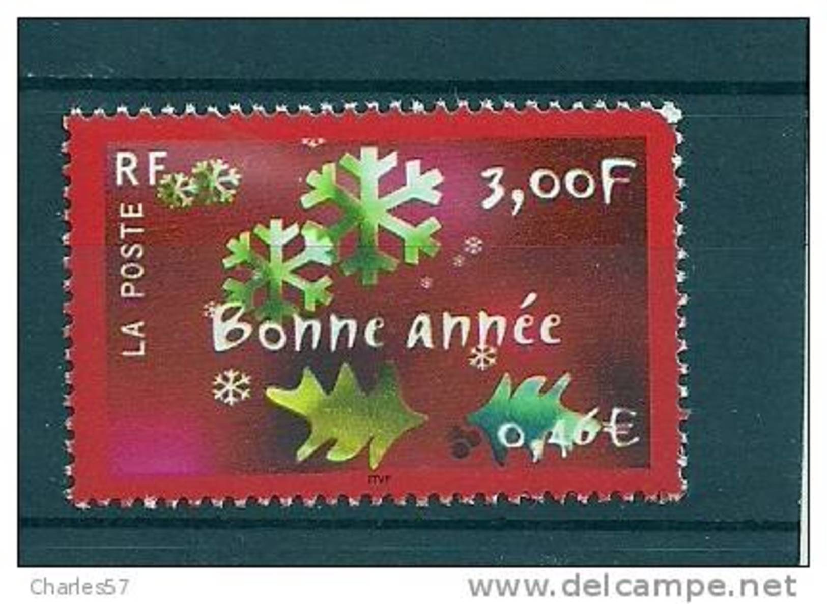 France:n°3363 ** "Bonne Année " . Cote 1,00&euro; - Neufs