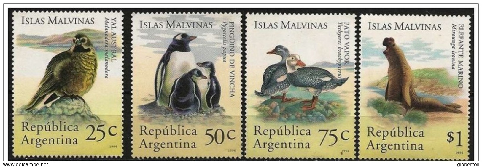 Argentina/Argentine: Fauna Delle Malvines, Fauna Of The Malvinas, Faune Des îles Malvinas - Fauna Antartica