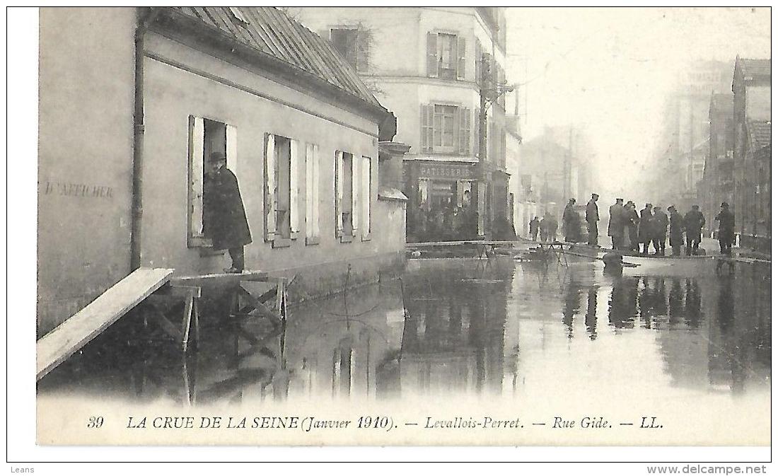 LEVALLOIS PERRET - Rue Gide - La Crue De La Seine - LL 39 - Levallois Perret