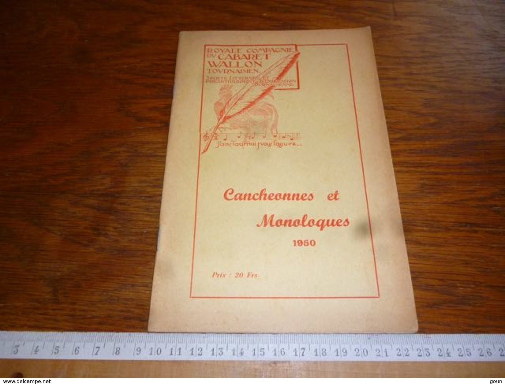 CB2  Wallon Tournaisien Cancheonnes Et Monoloques 1955 - Unclassified