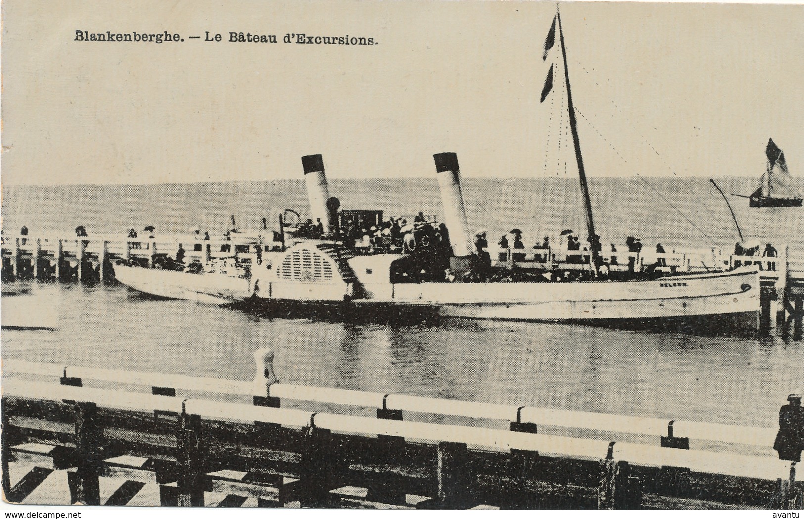 BLANKENBERGE / EXCURSIEBOOT  1902 - Blankenberge