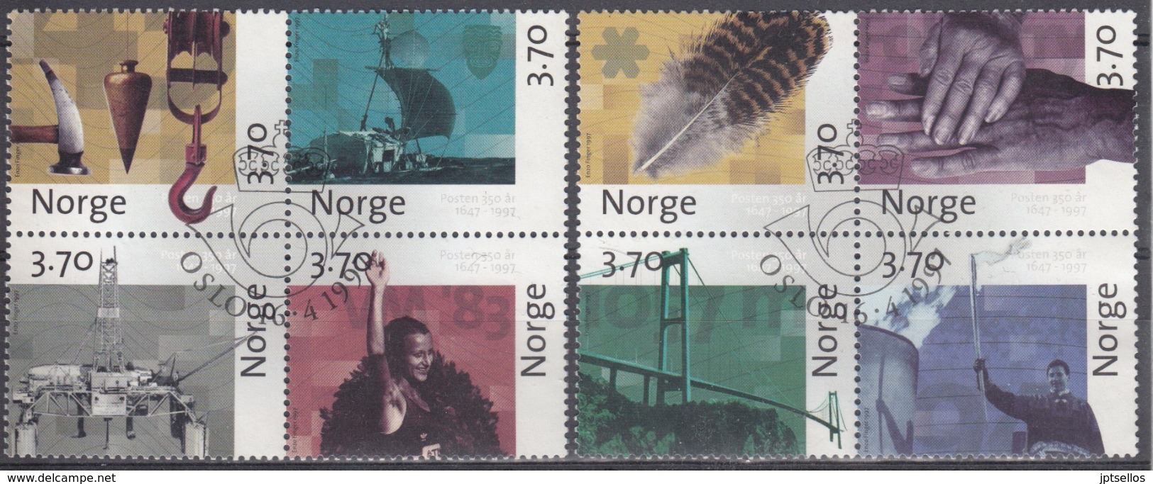 NORUEGA 1997 Nº 1202/10 USADO 1º DIA - Usados