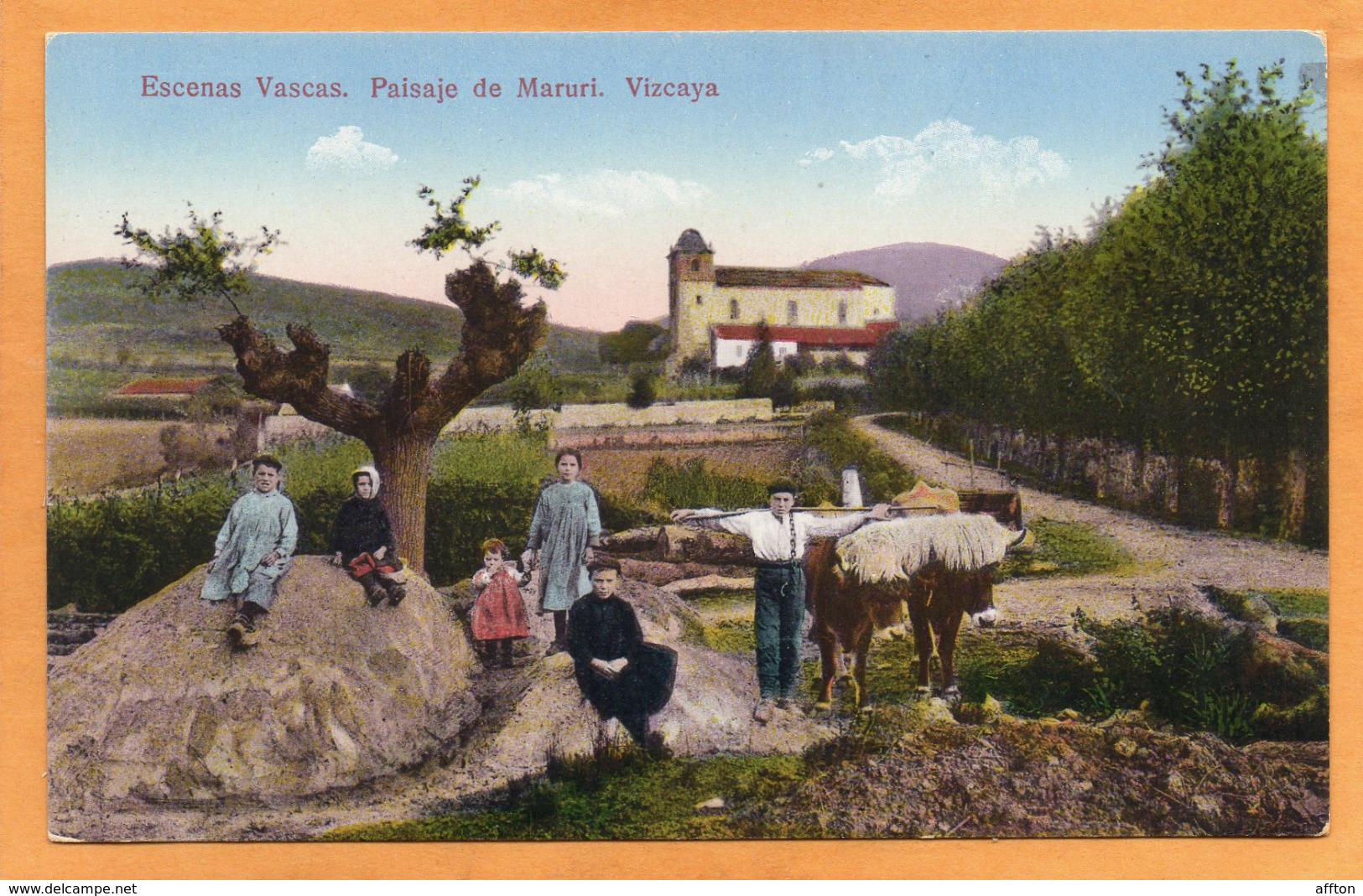 Escenas Vascas Spain 1910 Postcard - Cantabria (Santander)