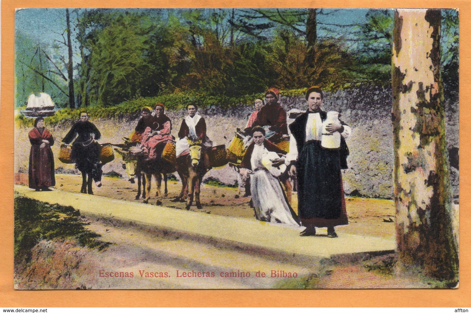 Escenas Vascas Spain 1910 Postcard - Cantabria (Santander)