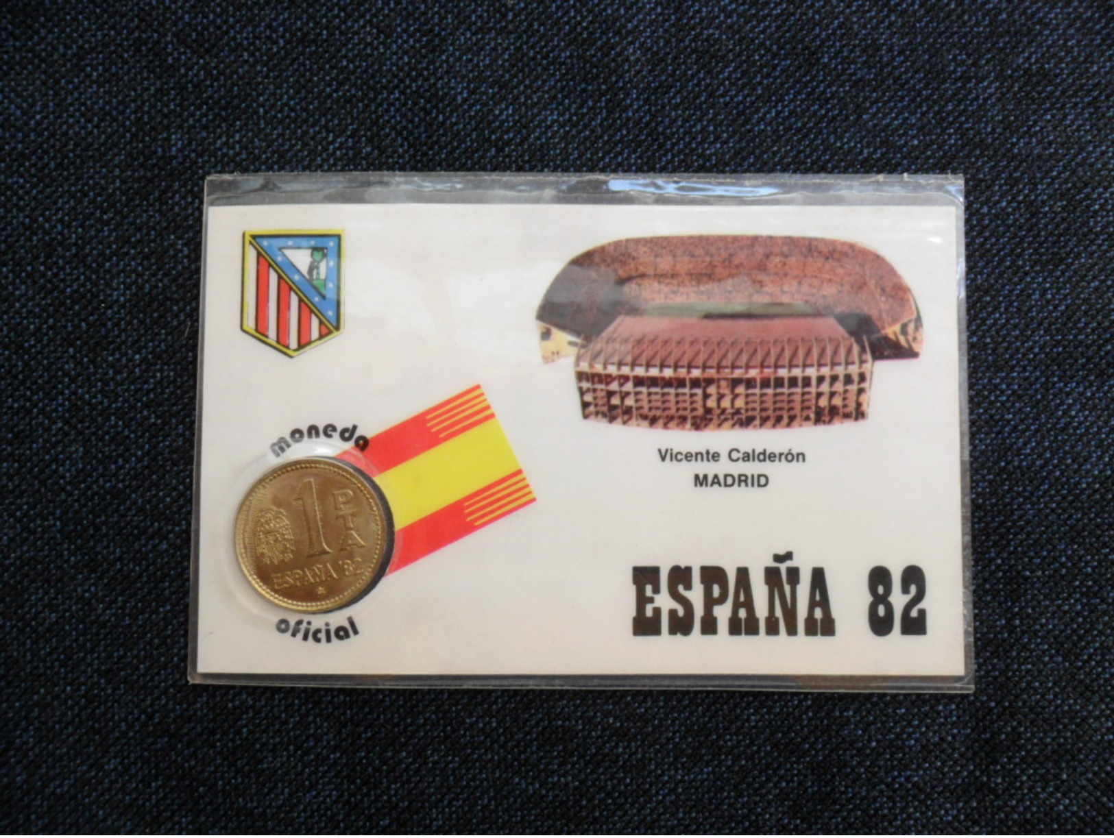 TARJETAS CALENDARIOS COLECCION   MUNDIAL  FÚTBOL `82 CON PESETA OFICIAL S/C -  Colecciones