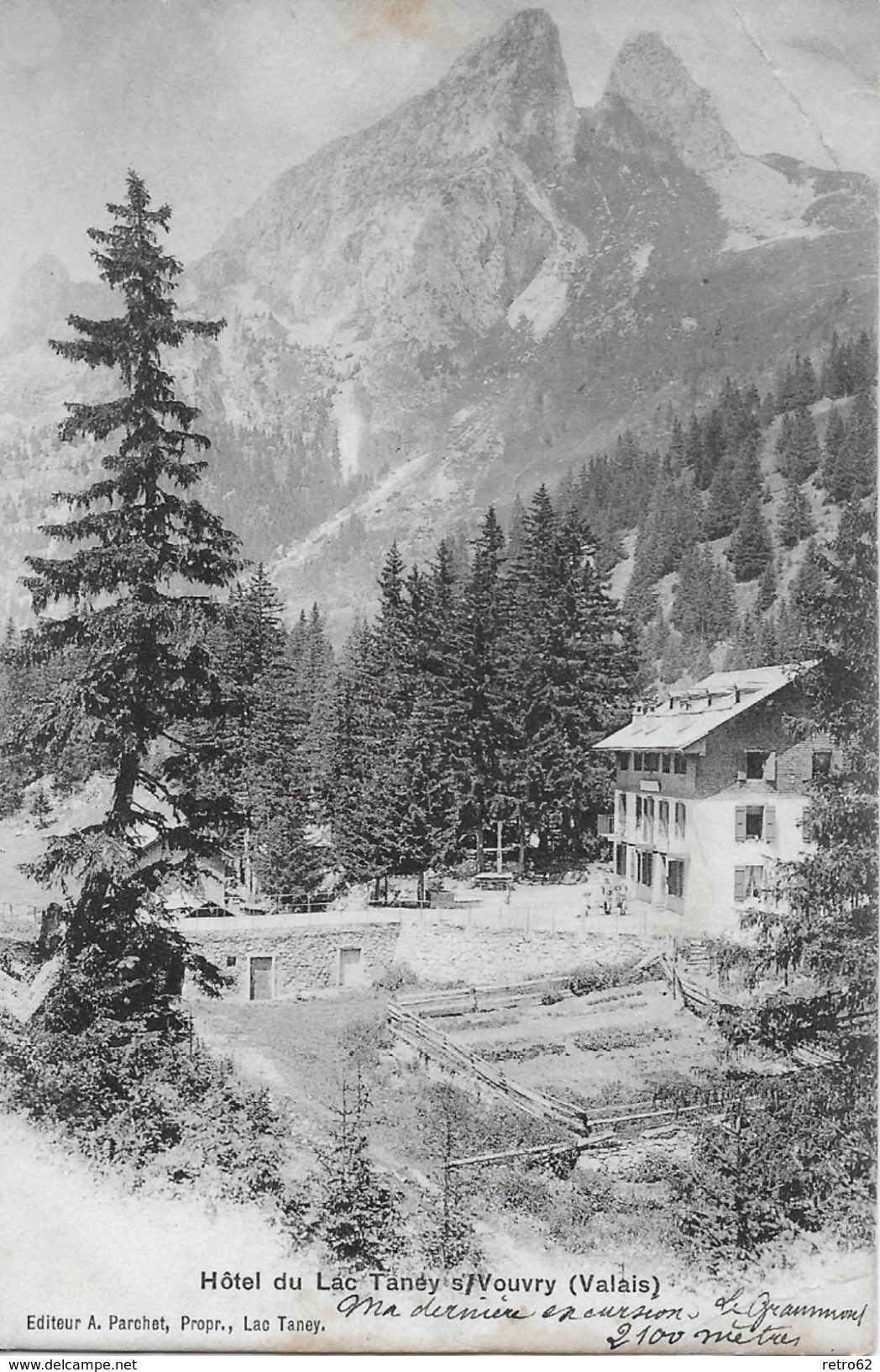 VOUVRY &rarr; Hotel Du Lac Taney Sur Vouvry Anno 1906 - Vouvry