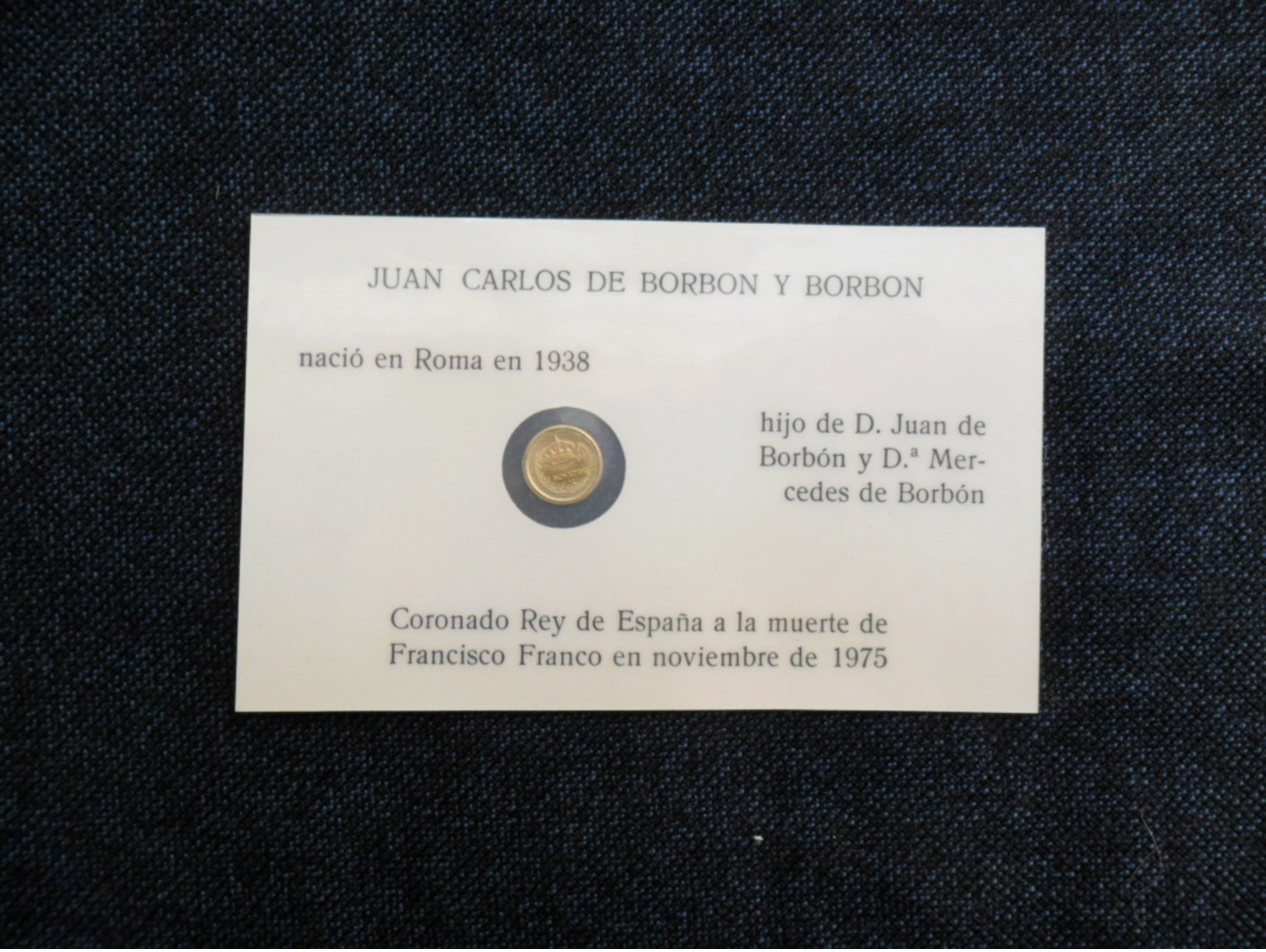 TARJETAS COLECCION CON MEDALLA PLACADA 800 AngstrÖms De Oro Fino 24k -  Colecciones