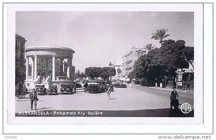 EGYPT - ALEXANDRIA - MOHAMED ALY SQUARE - RPPC POSTCARD 1940s ( 1597 ) - Non Classés