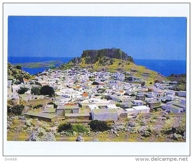 GREECE - RHODES / RODI - VIEW OF LINDOS - 1970s  ( 1701 ) - Autres & Non Classés