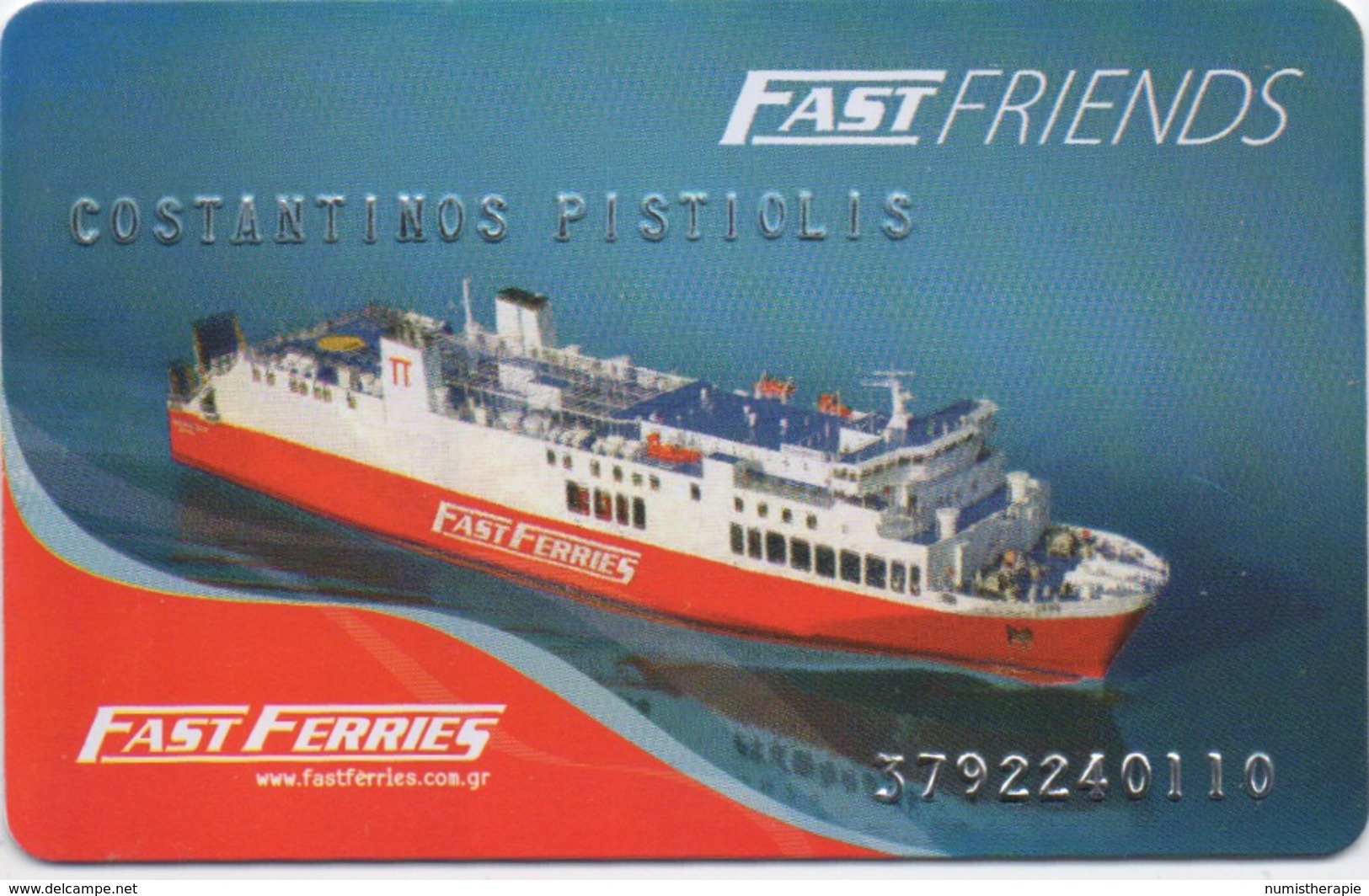 Ferry Membership Card : Fast Ferries Grèce : Fast Friends - Sonstige & Ohne Zuordnung