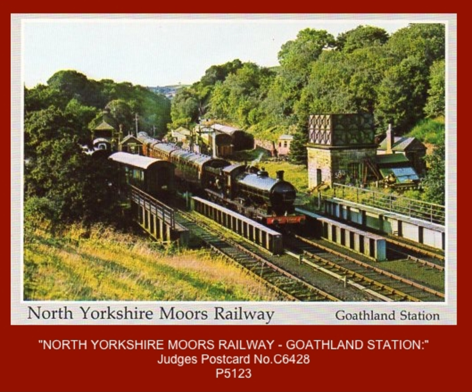 P5123  &ldquo;North York Moors Railway - Goathland Station&rdquo;  (1980's. Colour Photogravure Postcard. Judges No.C642 - Other & Unclassified