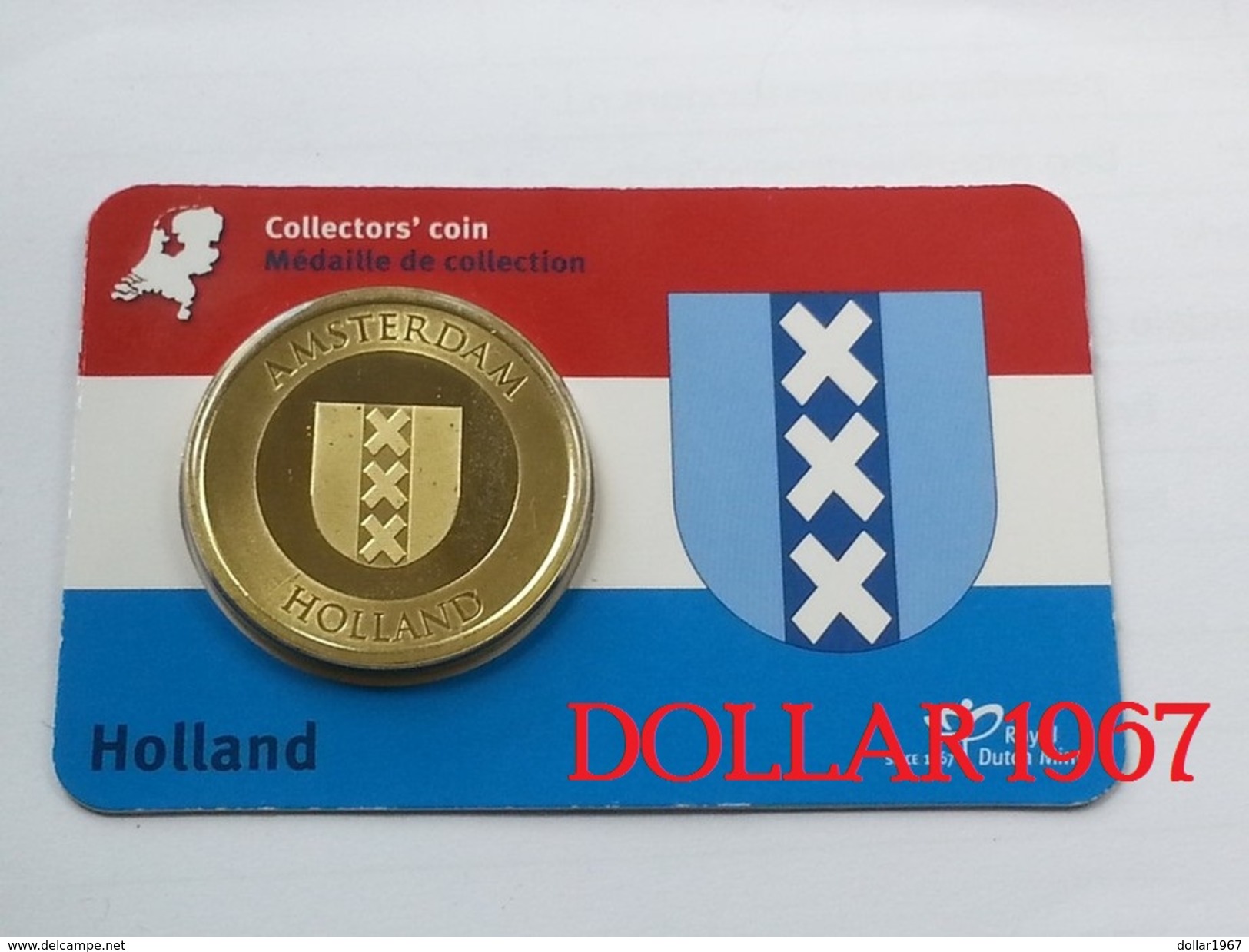 Collectors Coin - Coincard - AMSTERDAM - Pays-Bas - Souvenir-Medaille (elongated Coins)