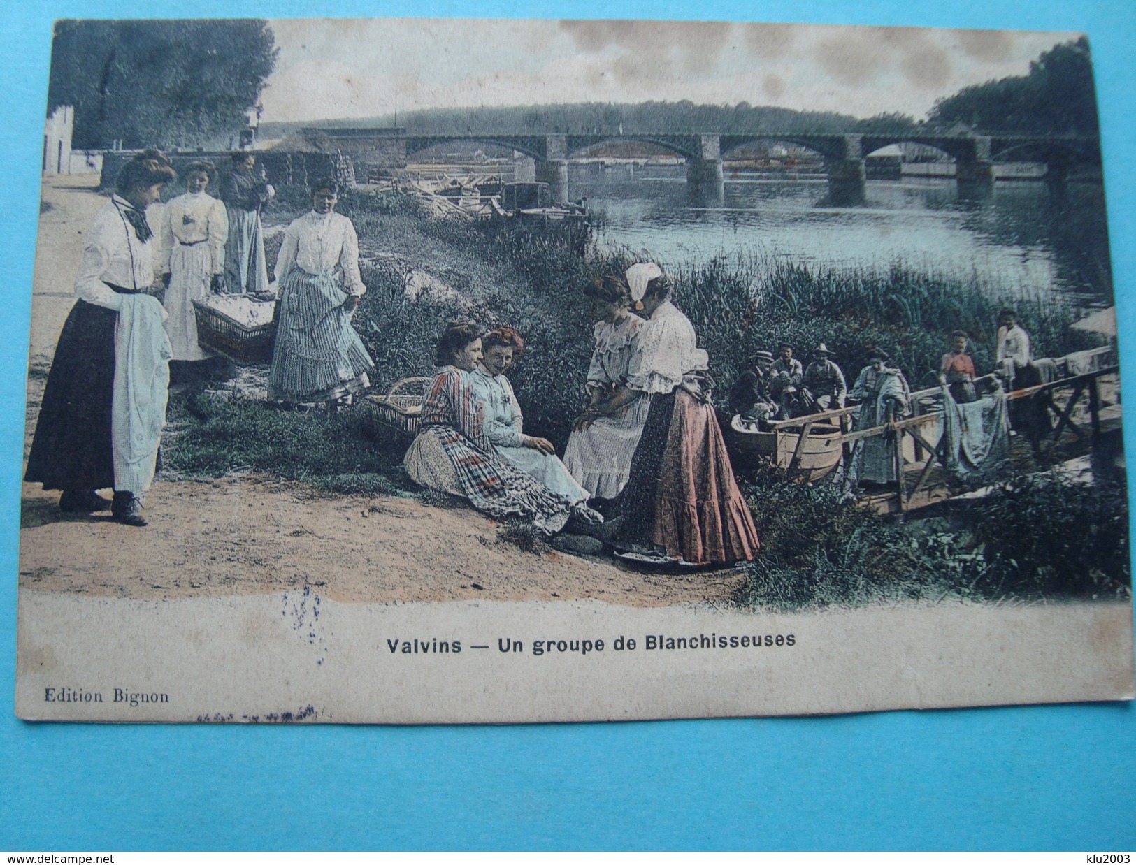 77 - Valvins - Un Groupe De Blanchisseuses - 1909 - Autres & Non Classés