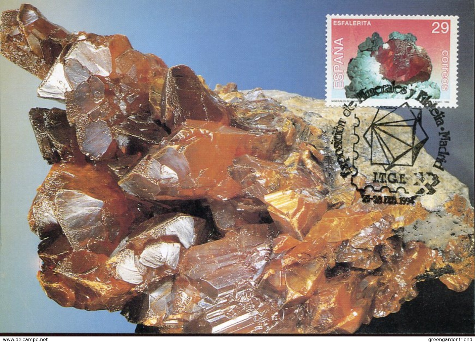 22091 Spain, Maximum  1994, Mineral, Mineral,  Blenda - Minerals