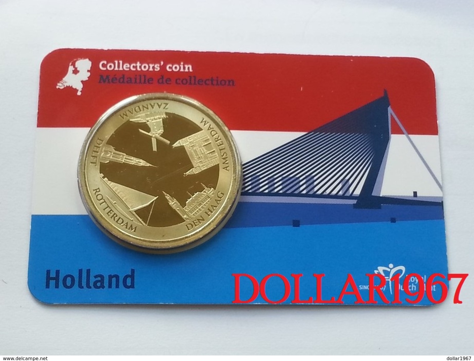 Collectors Coin - Coincard -THE NETHERLANDS &ndash; Panorama  - Pays-Bas - Elongated Coins