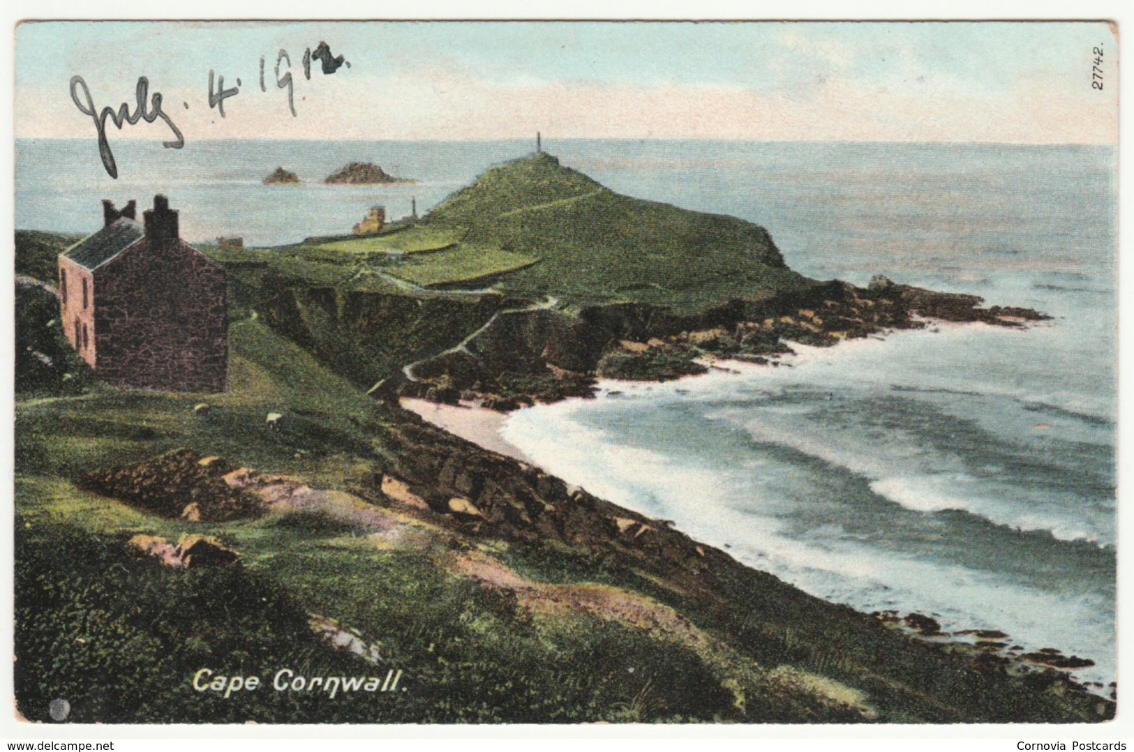 Cape Cornwall, Cornwall, 1912 - Frith's Postcard - Other & Unclassified