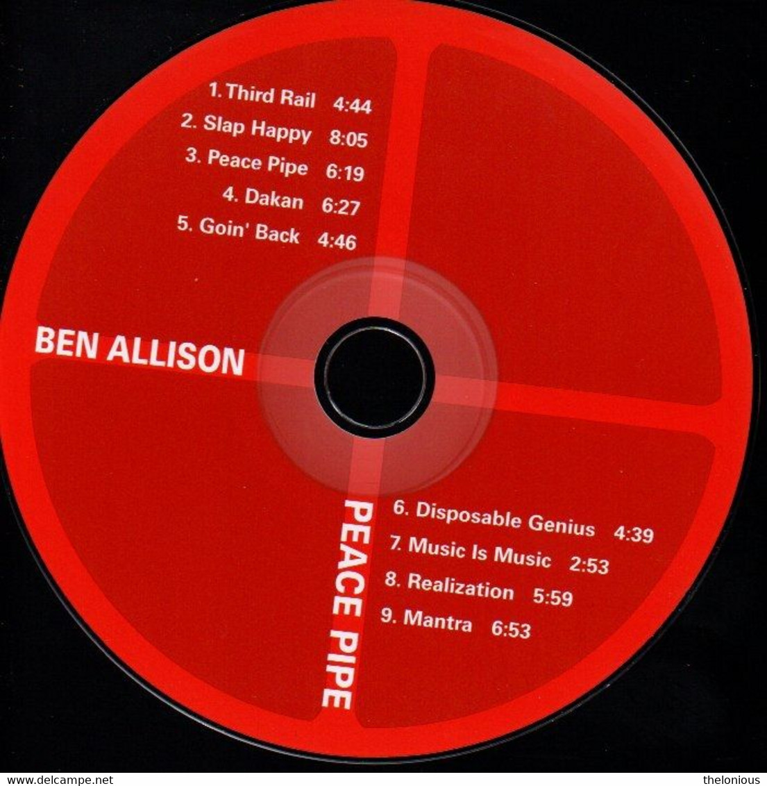 # CD: Ben Allison – Peace Pipe - Il Manifesto – CD 133 - Jazz