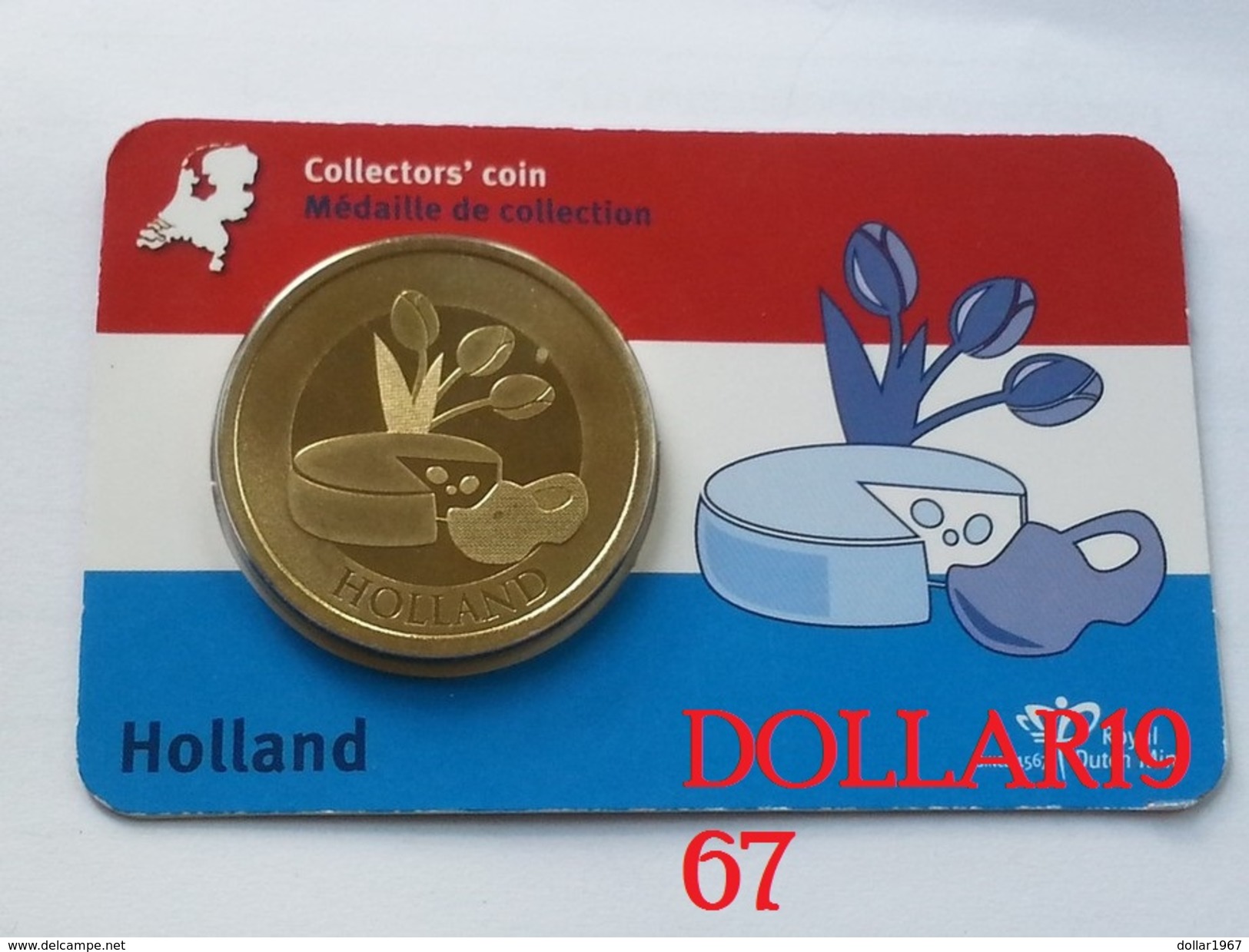 Collectors Coin - Coincard -THE NETHERLANDS &ndash; HOLLAND  - Pays-Bas - Souvenirmunten (elongated Coins)