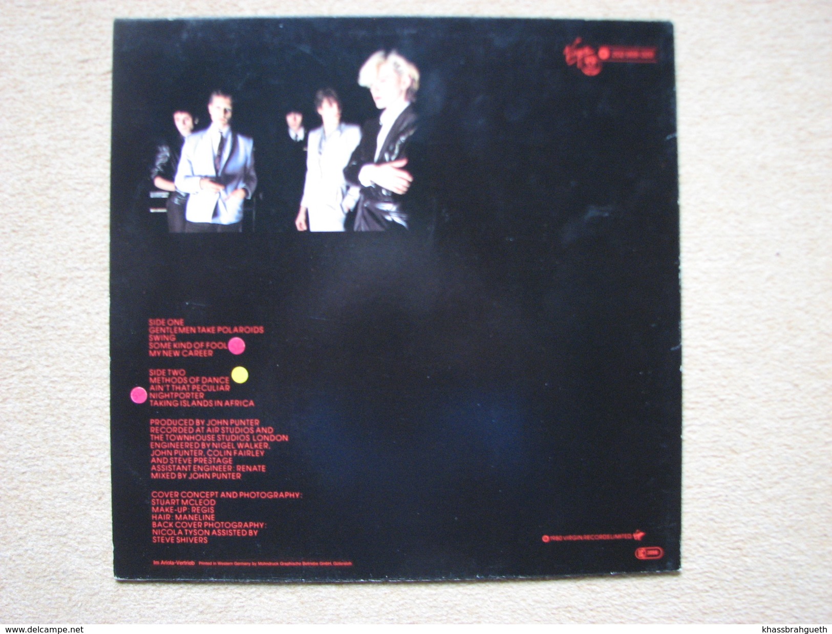 JAPAN (DAVID SYLVAIN) - GENTLEMEN TAKE POLAROIDS (LP) (VIRGIN 1980) - Rock