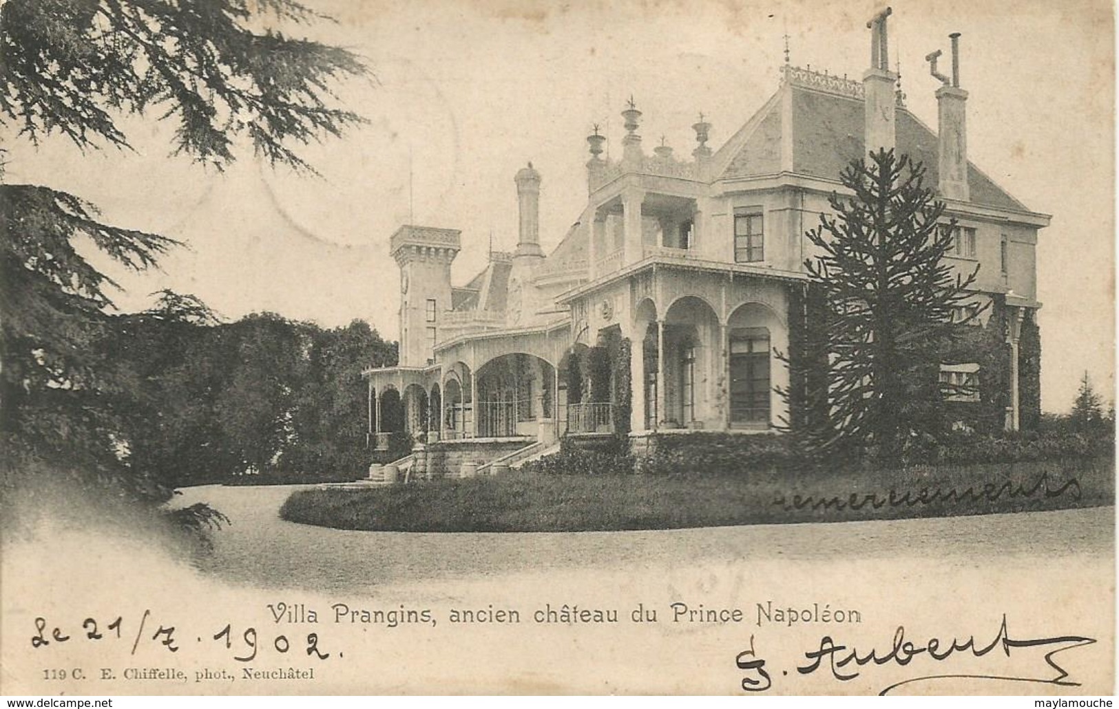 Nyon Villa Prangins ( Voir Timbres - Prangins