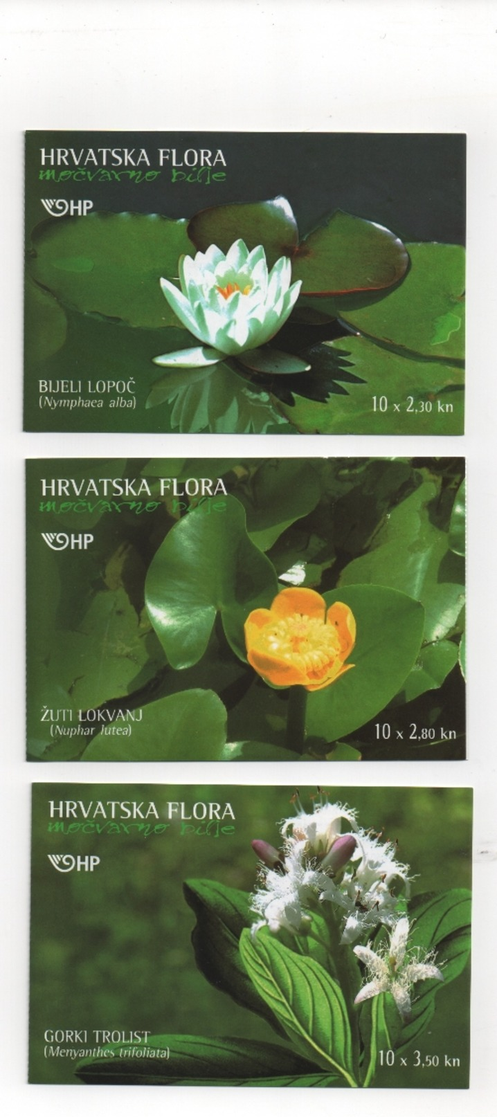 CROATIE - 3 Carnets De 10 Timbres NEUFS De 2006 : FLORE. - Croatie