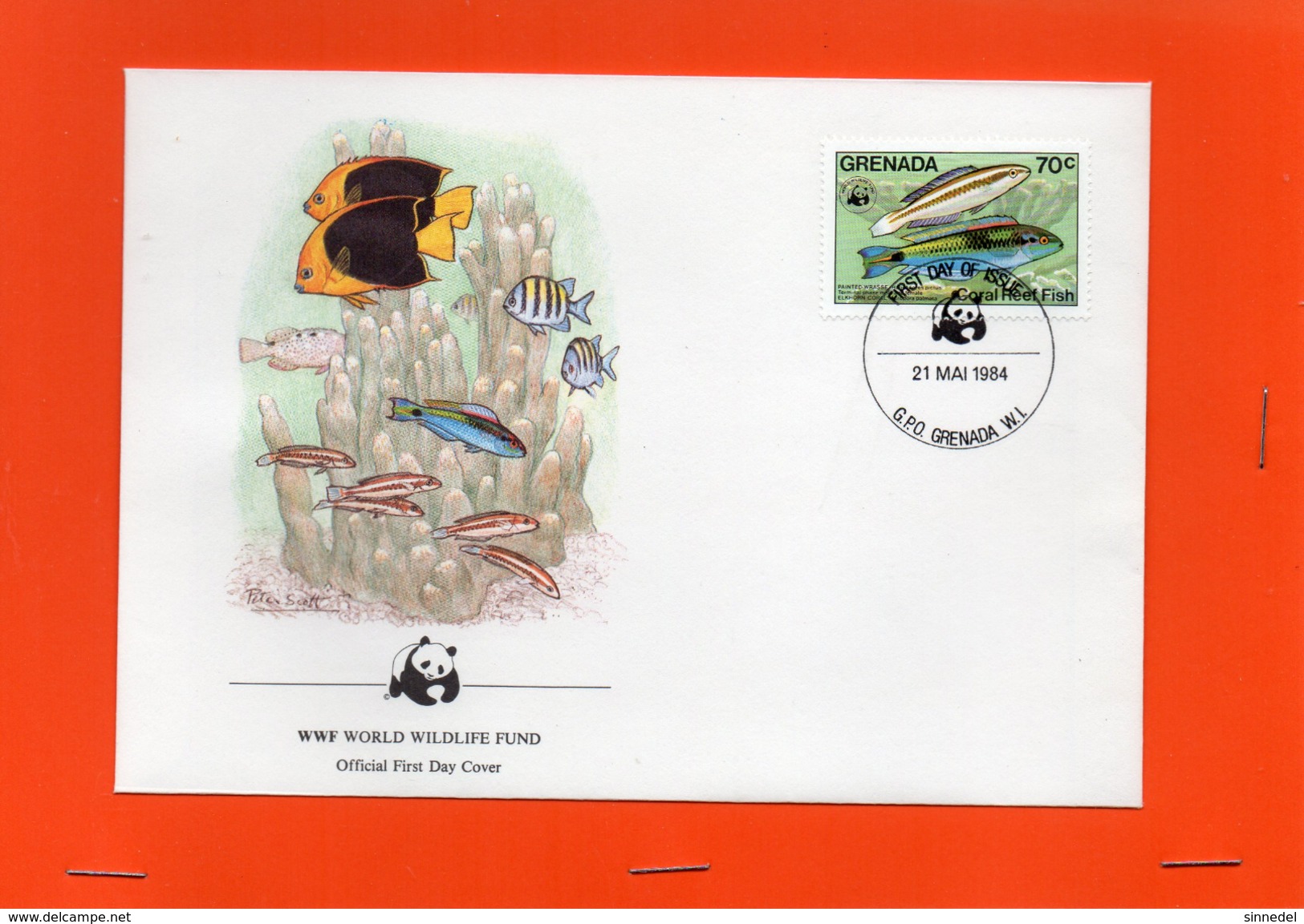 GRENADA POISSONS LE 21/05/1984 - Lettres & Documents