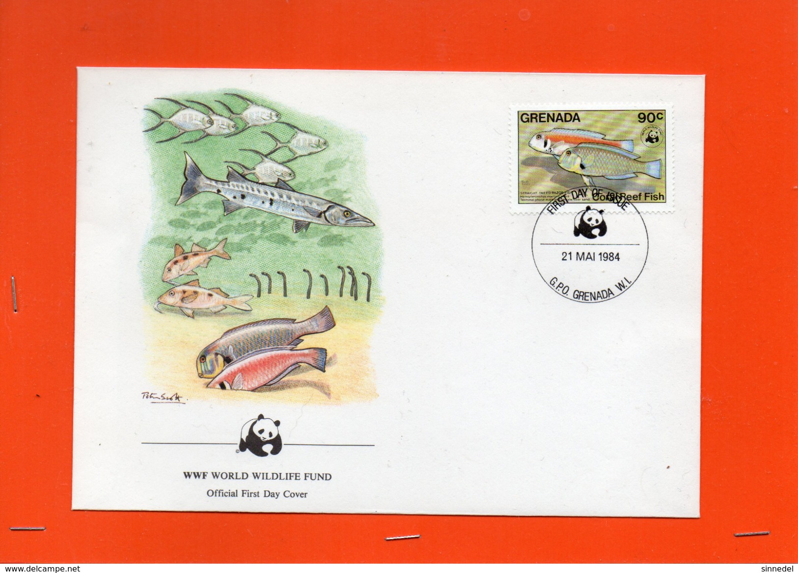 GRENADA POISSONS LE 21/05/1984 - Lettres & Documents