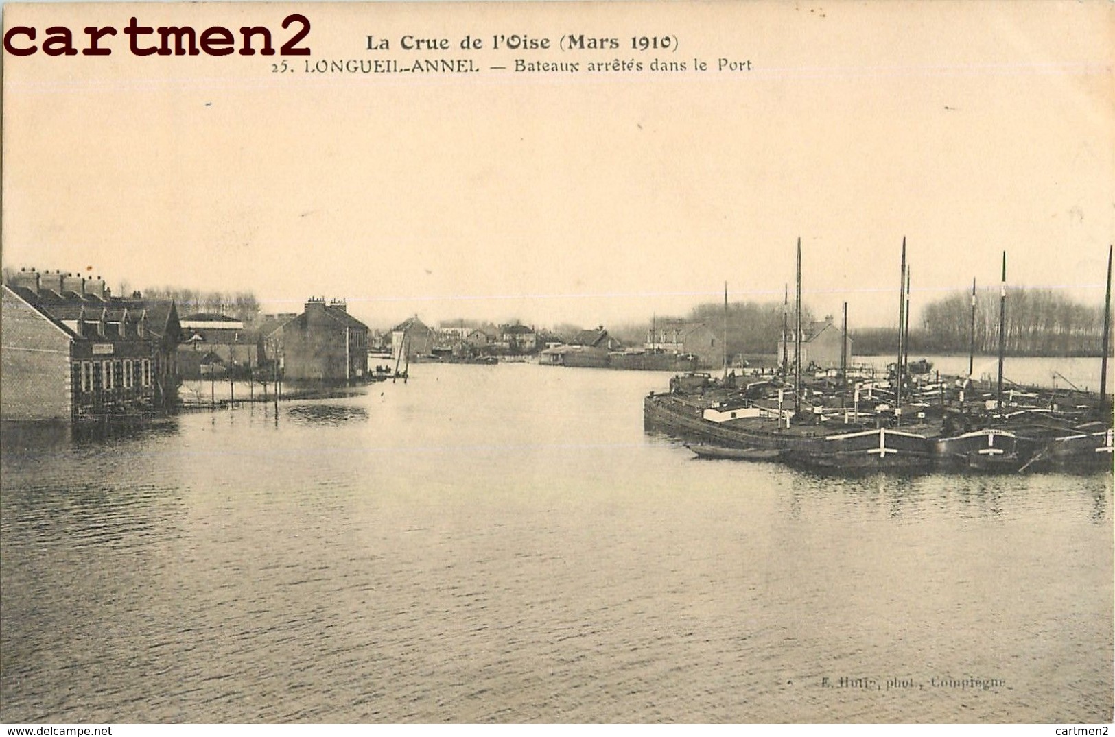 LONGUEUIL-ANNEL BATEAUX ARRETES DANS LE PORT 60 - Longueil Annel