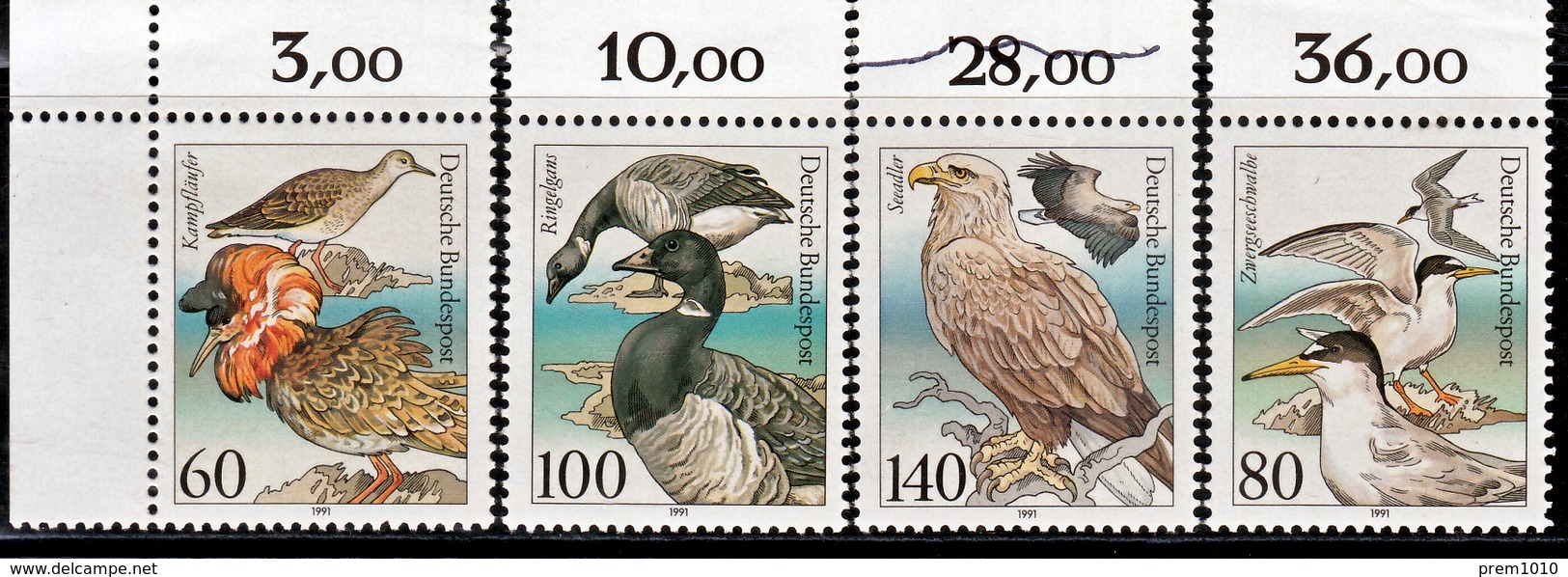 GERMANY- 1991- ENDANGERED SEA BIRDS- Marine Vögel- Oiseaux Marins- Aves Marinas- Zeevogels - Albatros