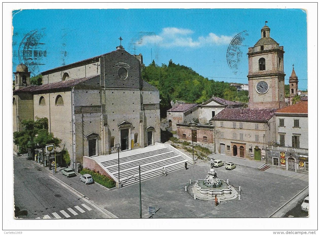 PORTO S.GIORGIO CATTEDRALE E PIAZZA  VIAGGIATA  FG - Fermo