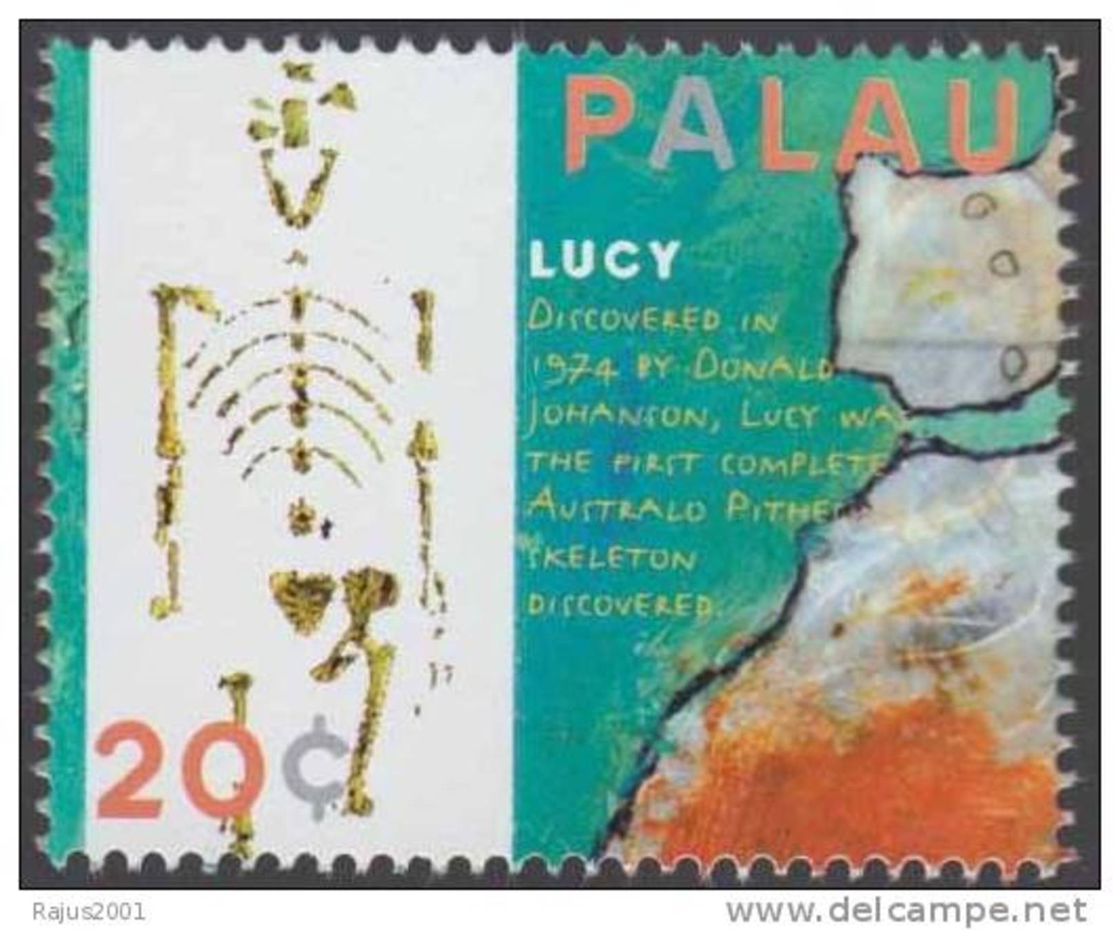 Lucy , Complete Skeleton Discover By Donald Johanson In 1974 Skull, Archaeology  MNH Palau - Archeologia