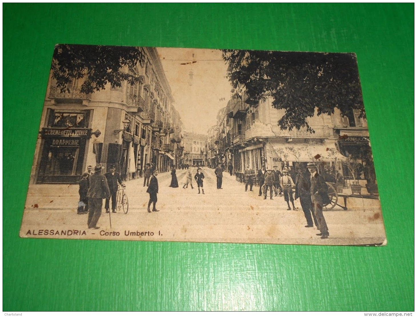 Cartolina Alessandria - Corso Umberto I 1911 - Alessandria