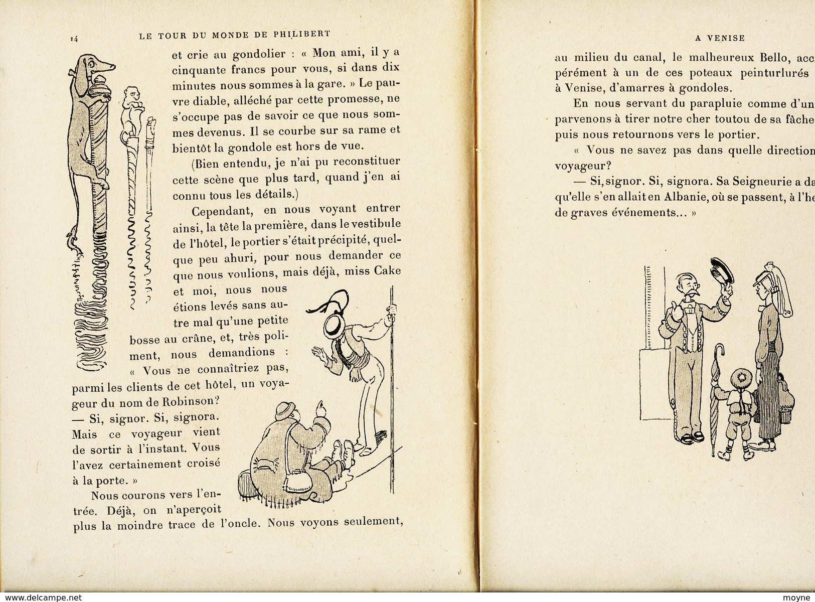 LE TOUR DU MONDE DE PHILIBERT - TEXTE ET DESSINS DE Henri. AVELOT    Vers 1920 ? Collection Plume Et Crayon - Autres & Non Classés