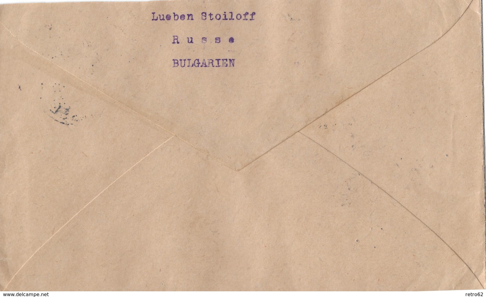 Letter Of ROUSSE To Switzerland &rarr; LUEBEN STOILOFF Nice Stamps 1943 - Lettres & Documents