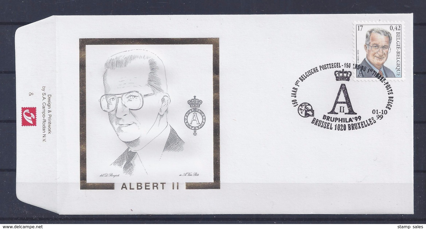 N°2840FDC GESTEMPELD Brussel - Bruxelles COB &euro; 5,50 SUPERBE - 1991-2000