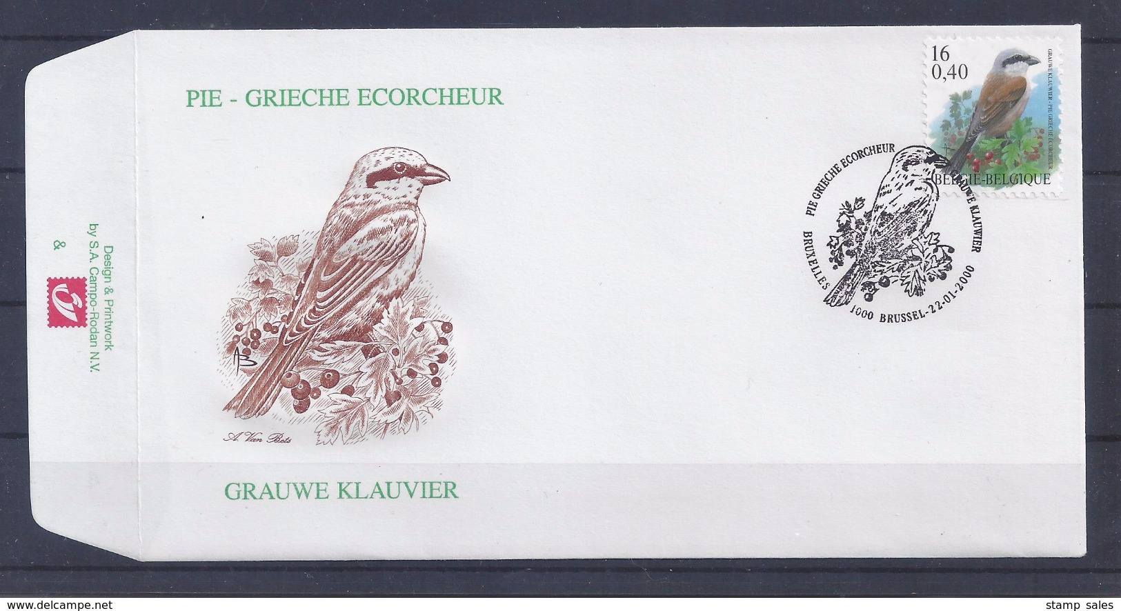 N°2885FDC GESTEMPELD Bruxelles - Brussel COB &euro; 5,50 SUPERBE - 1991-2000